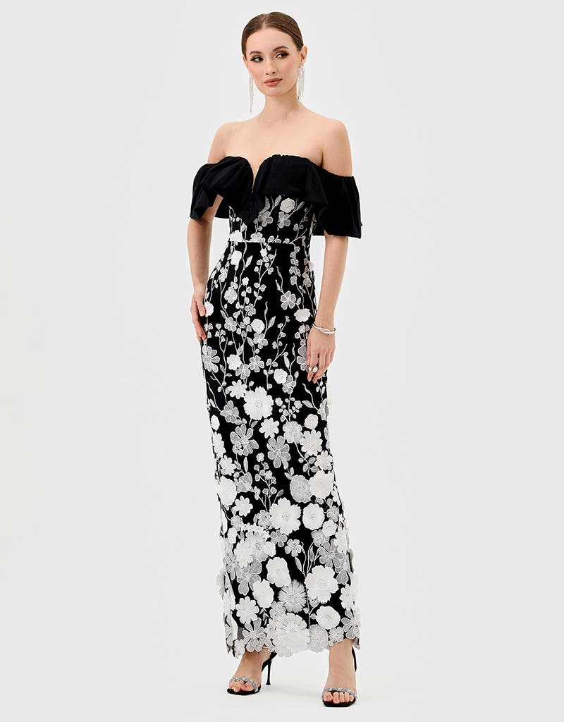 Halo Off Shoulder Maxi