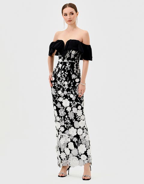 Halo Off Shoulder Maxi