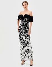 Bariano Halo Off Shoulder Maxi
