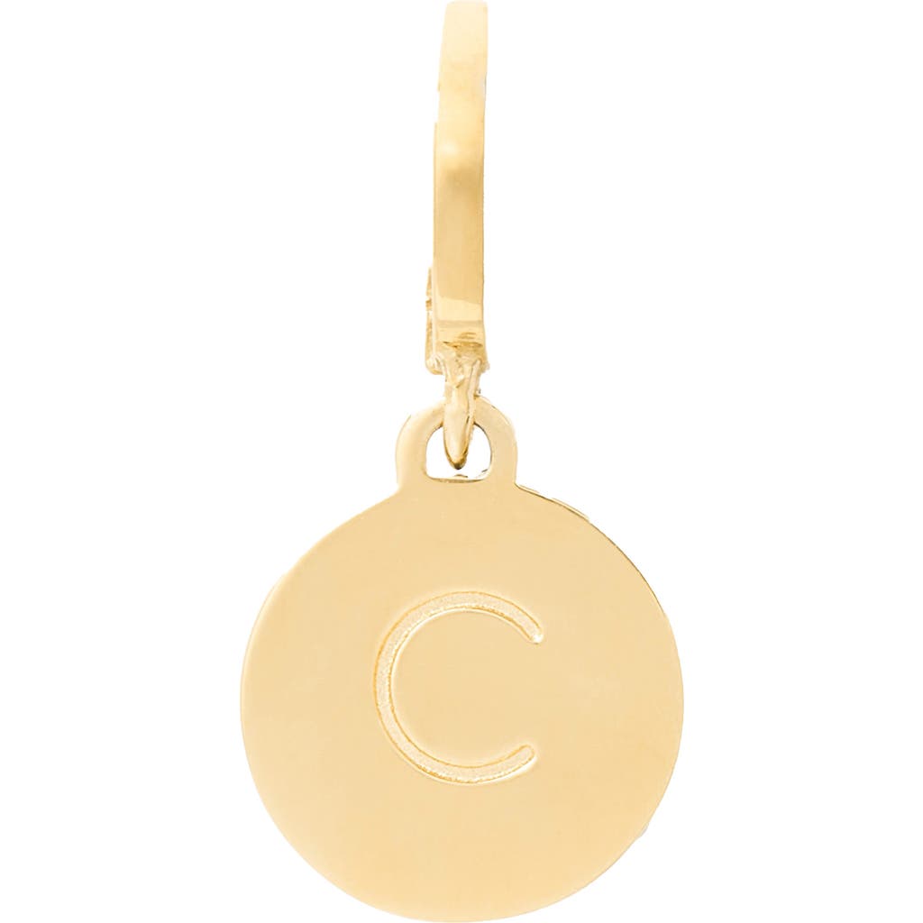 Kate Spade New York Mini C Charm In Gold