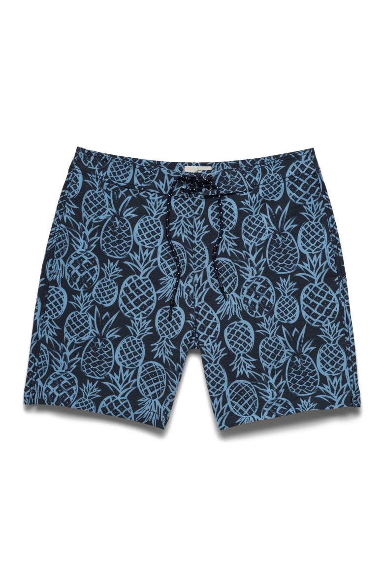 Duke 7.25" Pineapple Boardshort, Main, color, Blue