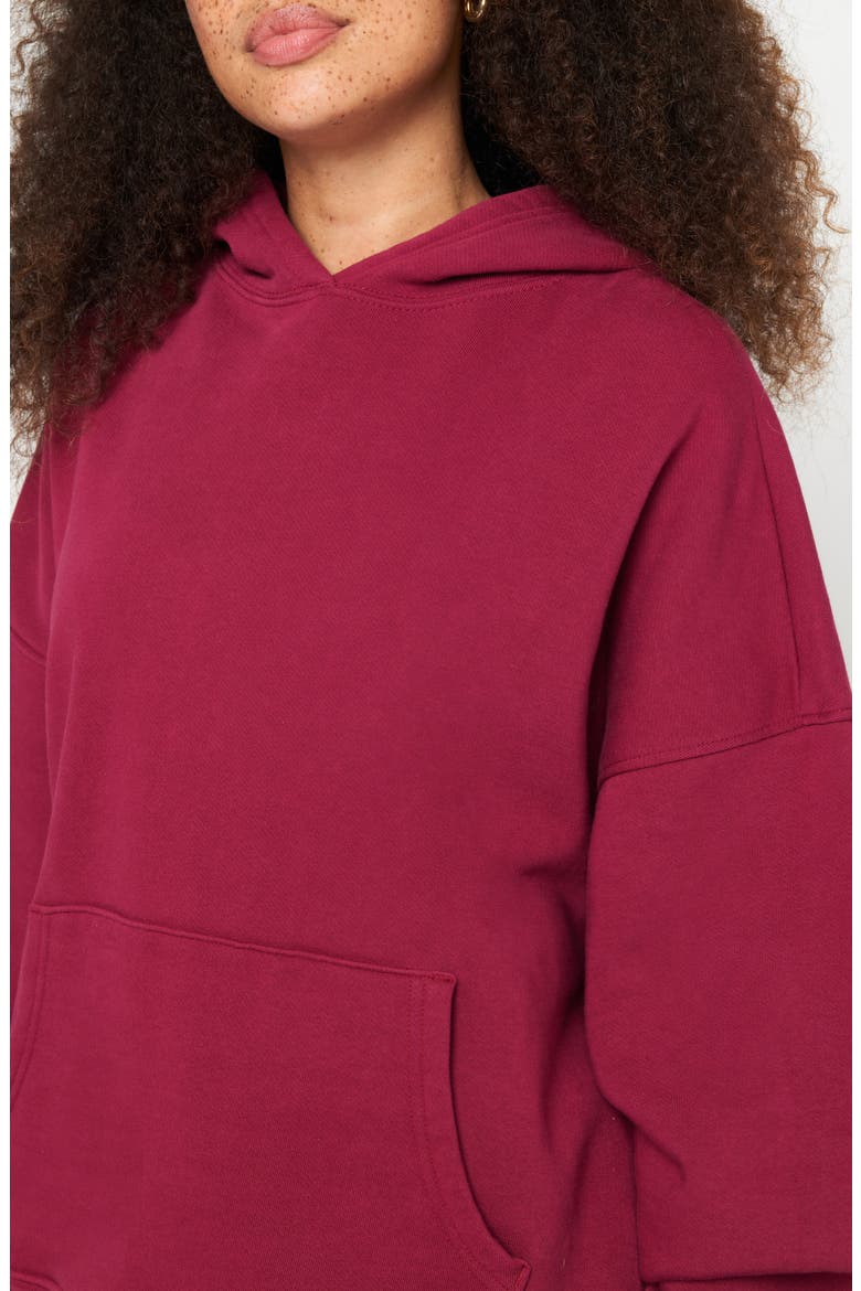 Radiant Hamsa Easy Hoodie, Alternate, color, PORT