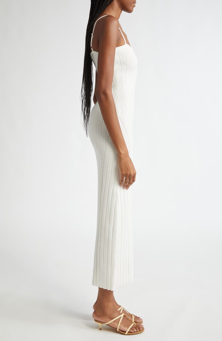 Jacquemus La Robe Sierra Bretelles Maxi Sweater Dress, Alternate, color, 