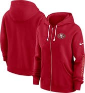 Nike Women's Nike Scarlet San Francisco 49ers Plus Size Phoenix Full-Zip Hoodie