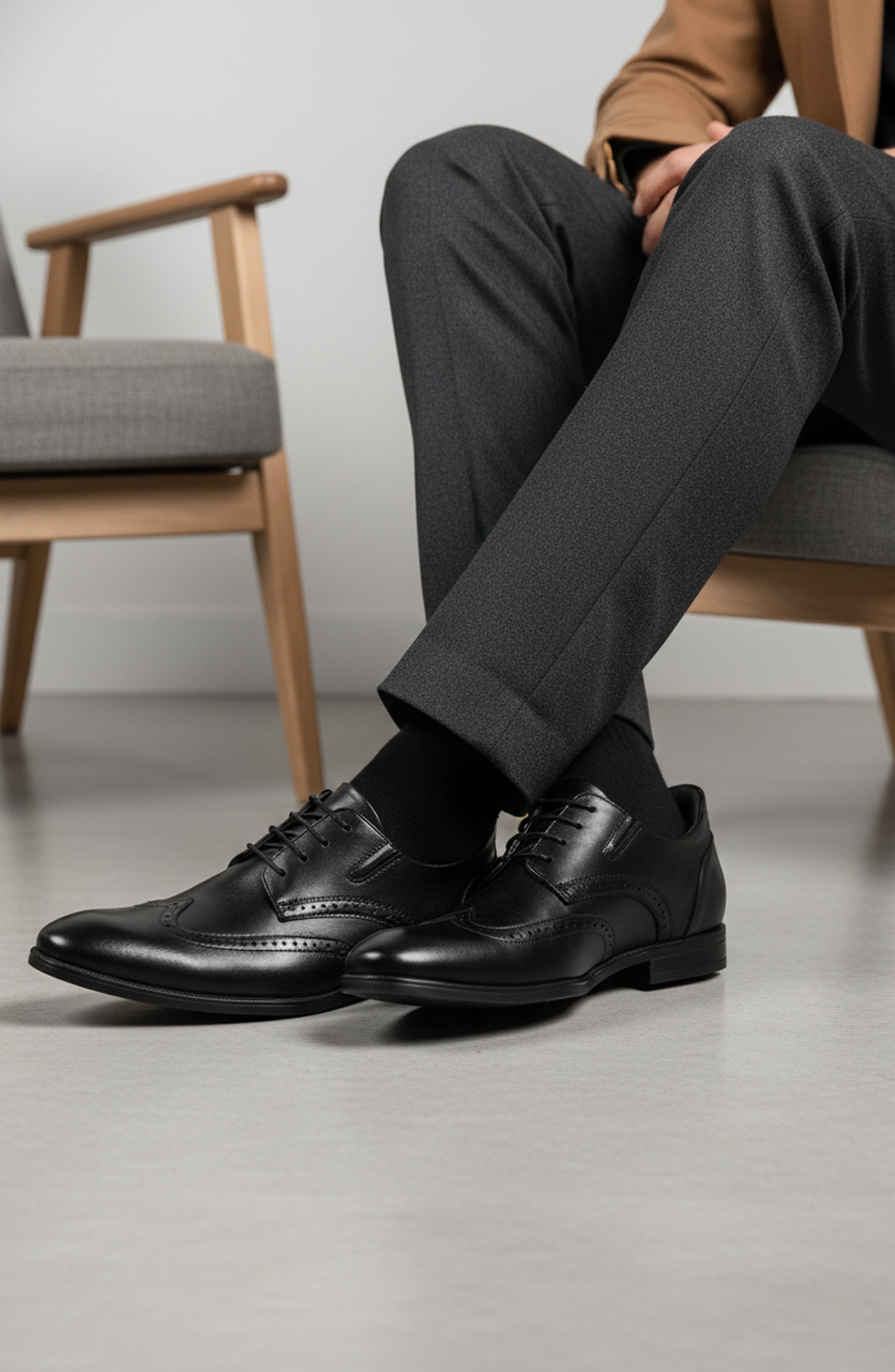 Marc Joseph New York Howard Street Wingtip Dress Oxford, Alternate, color, Black