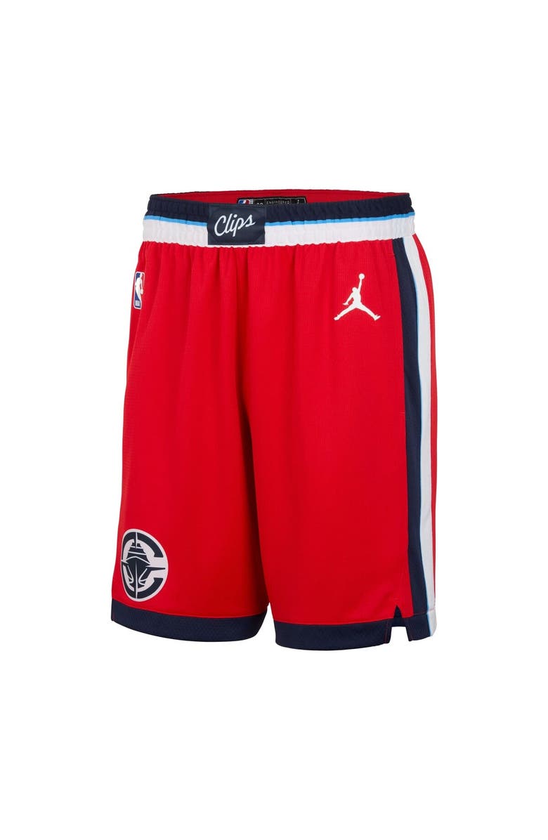 Jordan Brand Men's Jordan Brand Red LA Clippers 2024/25 Statement Edition Swingman Performance Shorts, Alternate, color, Red