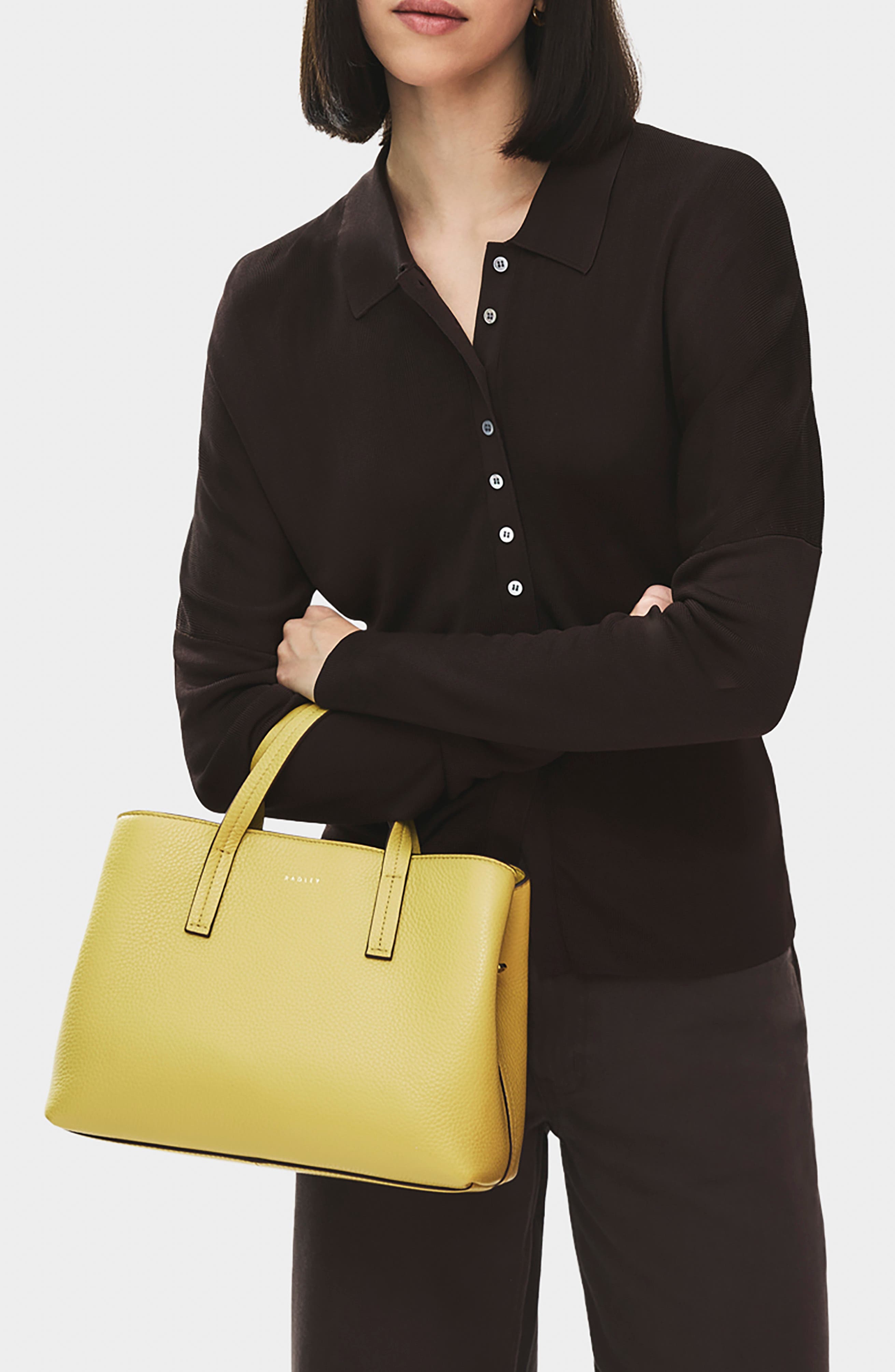 Dukes Place Medium Leather Satchel, Alternate, color, HONEYCOMB