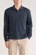 DENIM AND FLOWER Relaxed Fit Long Sleeve Polo