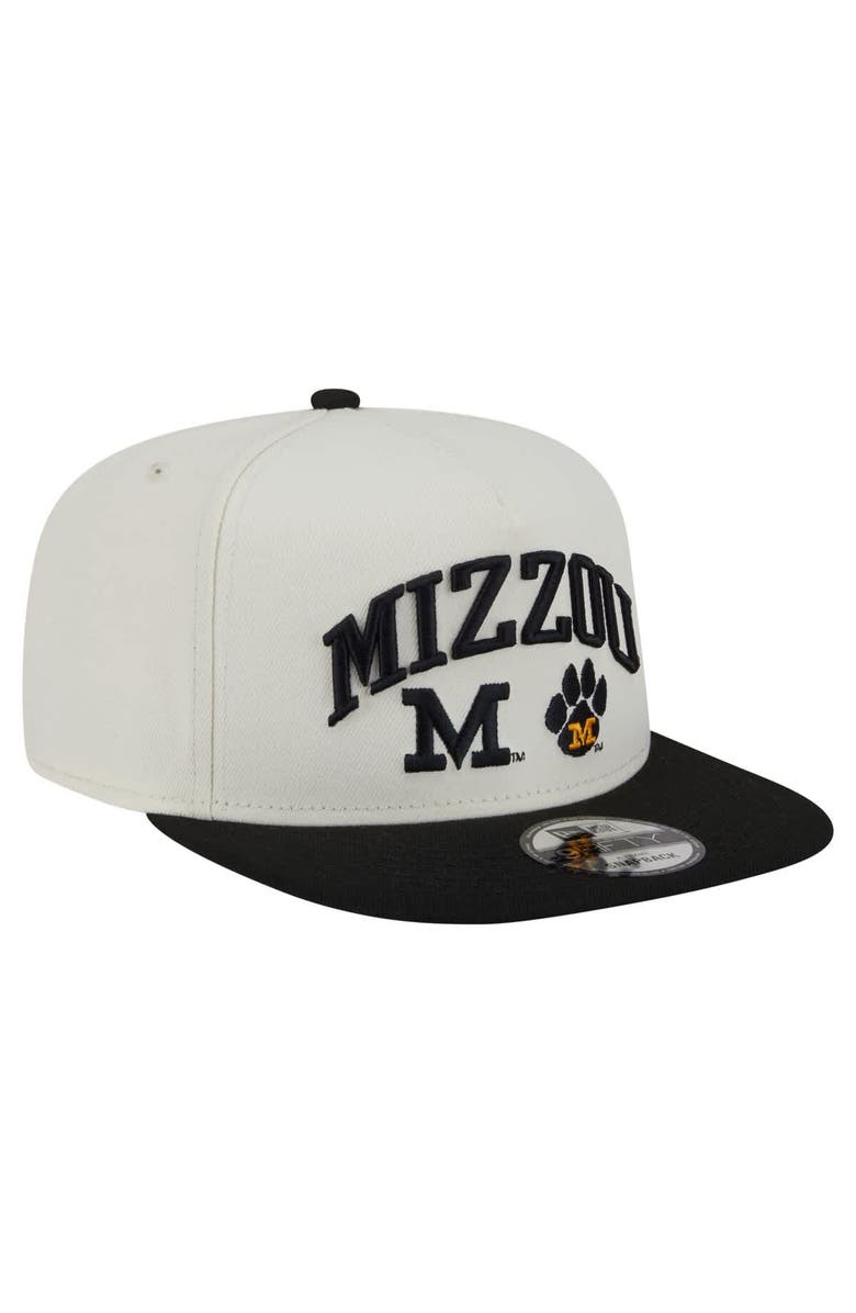 New Era Men's New Era White Missouri Tigers Collegiate 9FIFTY A-Frame Snapback Hat, Alternate, color, White