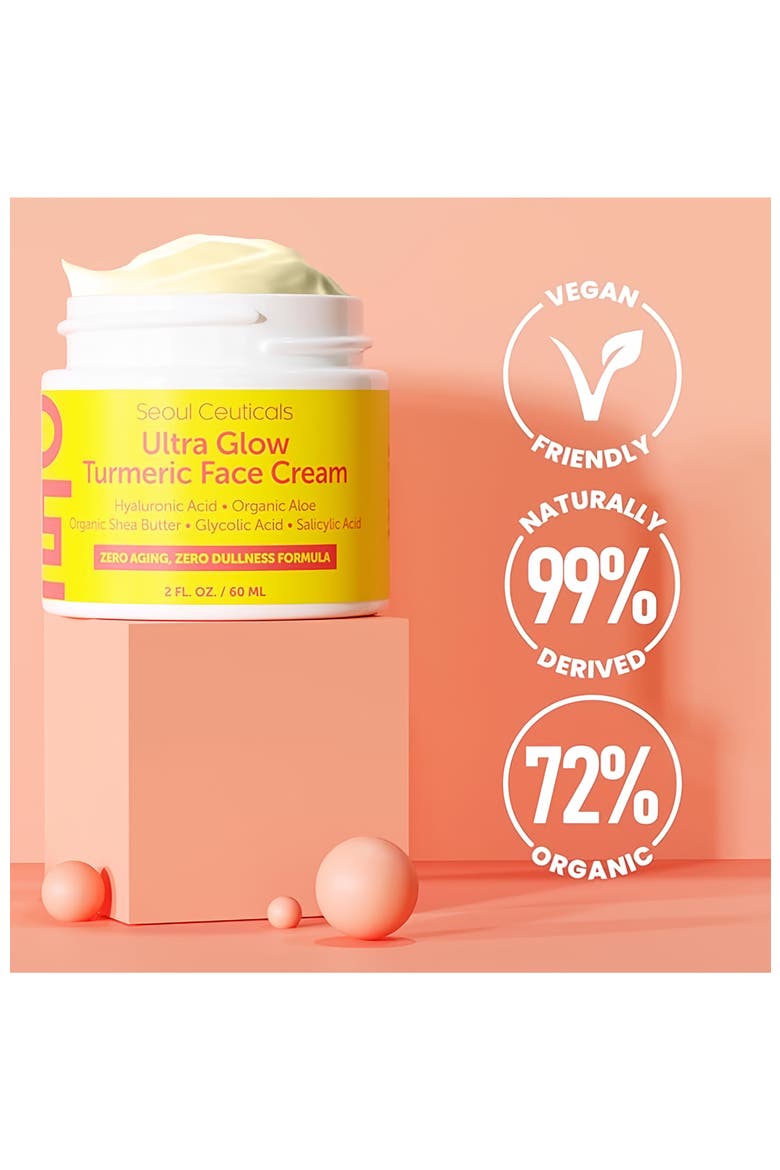 Ultra Glow Korean Turmeric Face Cream, Alternate, color, Clear