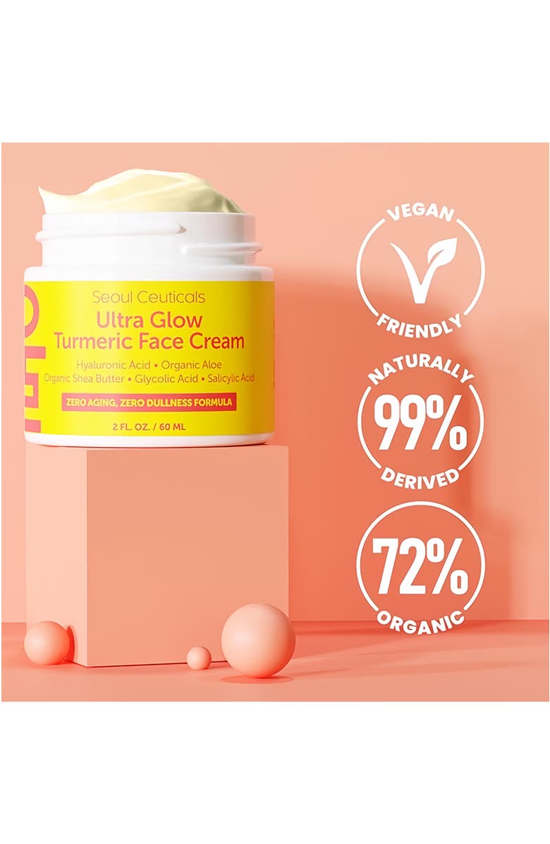 Seoul Ceuticals Ultra Glow Korean Turmeric Face Cream, Alternate, color, Clear