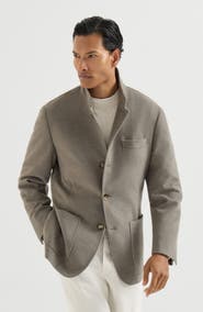Brunello Cucinelli Lightweight water-resistant cashmere outerwear blazer