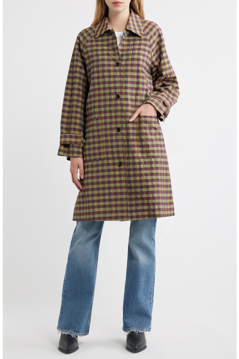 Mattie Checked Topper Coat, Alternate, color, TAPENADE CHECK