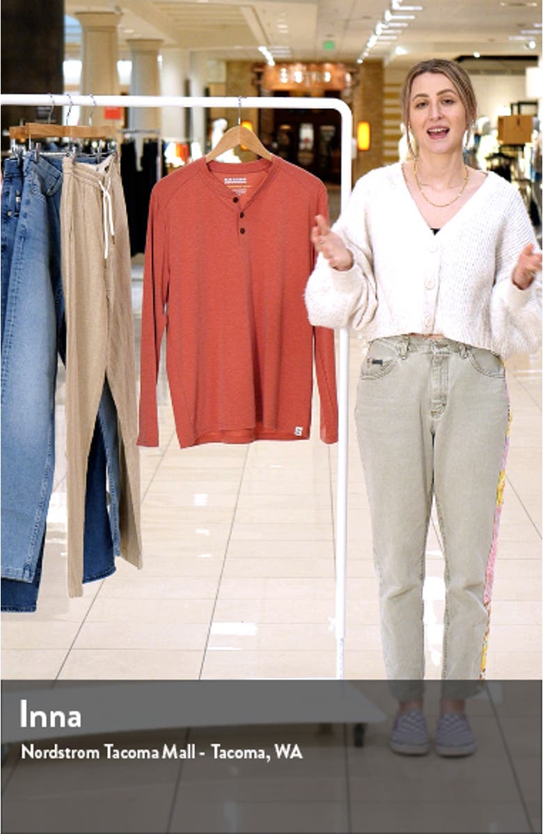The Seabreeze Performance Long Sleeve Henley, sales video thumbnail