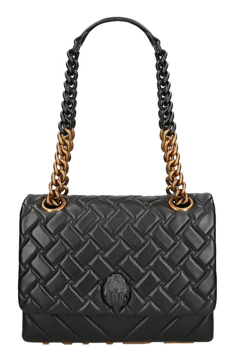 Large Kensington Kurt Leather Convertible Shoulder Bag