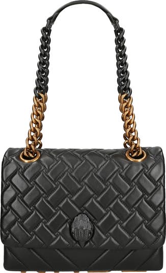 KURT GEIGER LONDON LARGE SOFT QUILTED LEATHER CONVERTIBLE BAG WITH CHAIN discount STRAP