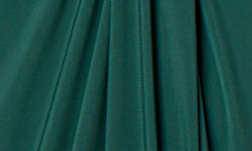 Kiyonna Romanced By Moonlight Glitter A-line Jersey Gown In Green
