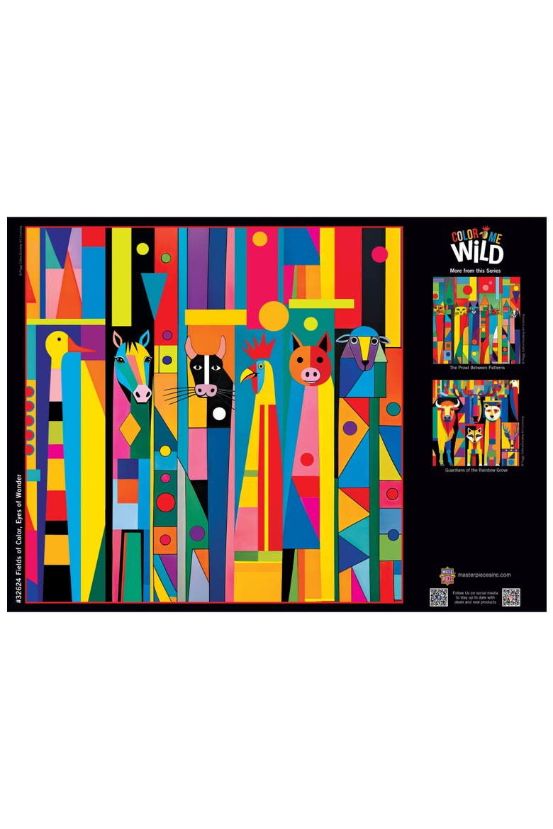 Fields of Color 500 Piece Puzzle, Alternate, color, Multicolor
