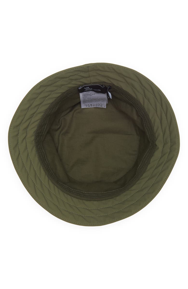 Moncler Grenoble Logo Water Resistant Bucket Hat, Alternate, color, Russian Olive