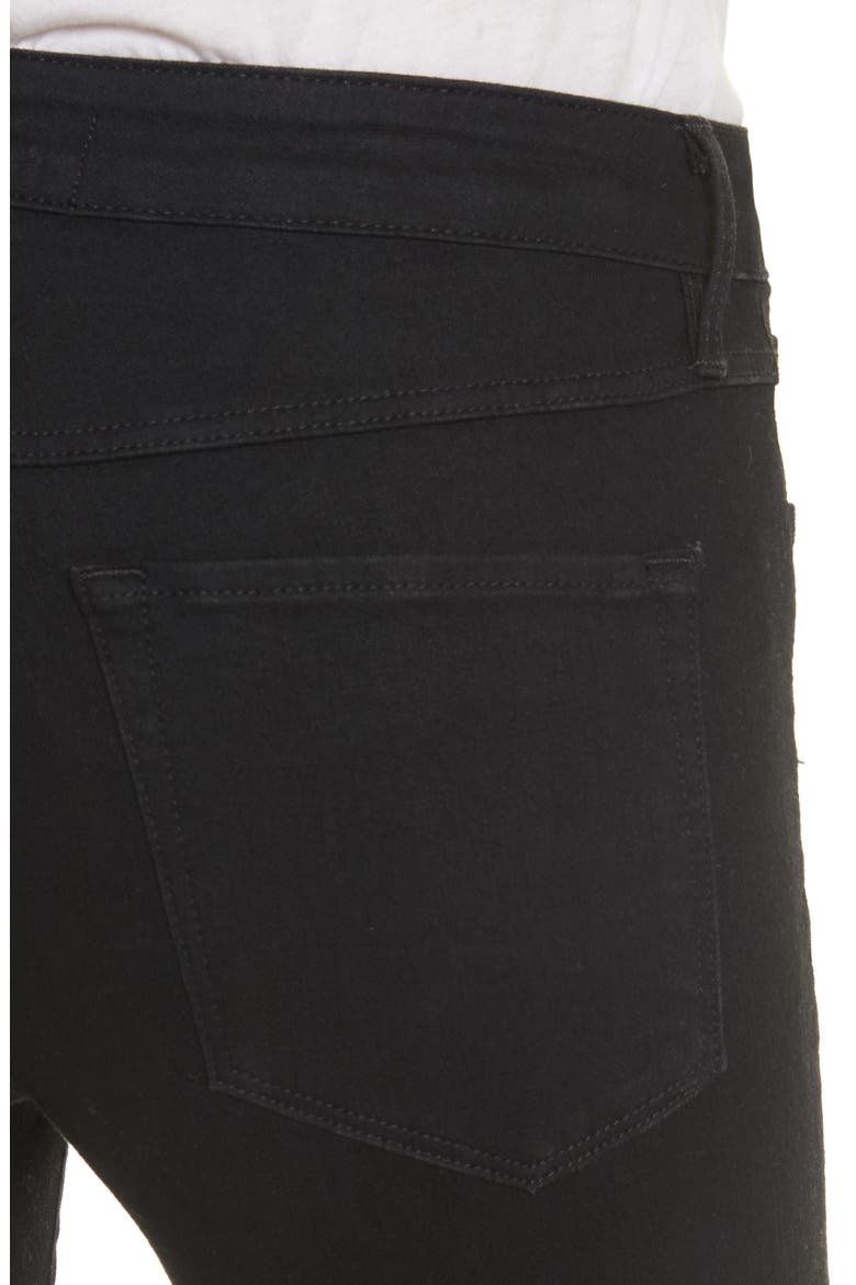 W2 Crop Skinny Jeans, Alternate, color, BLACK TEAR