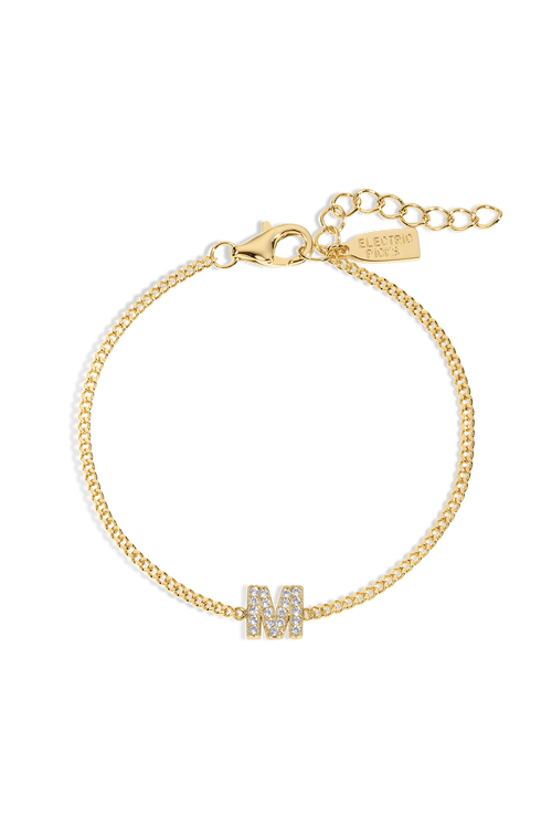 Electric Picks Initial Bracelet In Gold