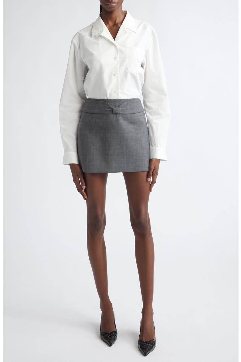 Open Collar Cotton Button-Up Shirt, Alternate, color, WHITE