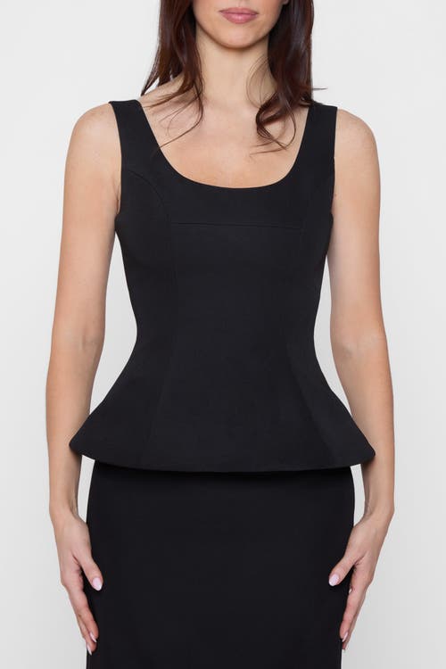 Leau Calesia Contour Bustier Top In Black