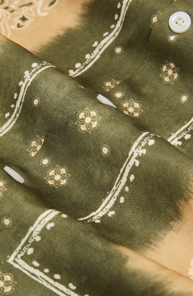 Reiss Vicente Camp Shirt, Alternate, color, Sage Green