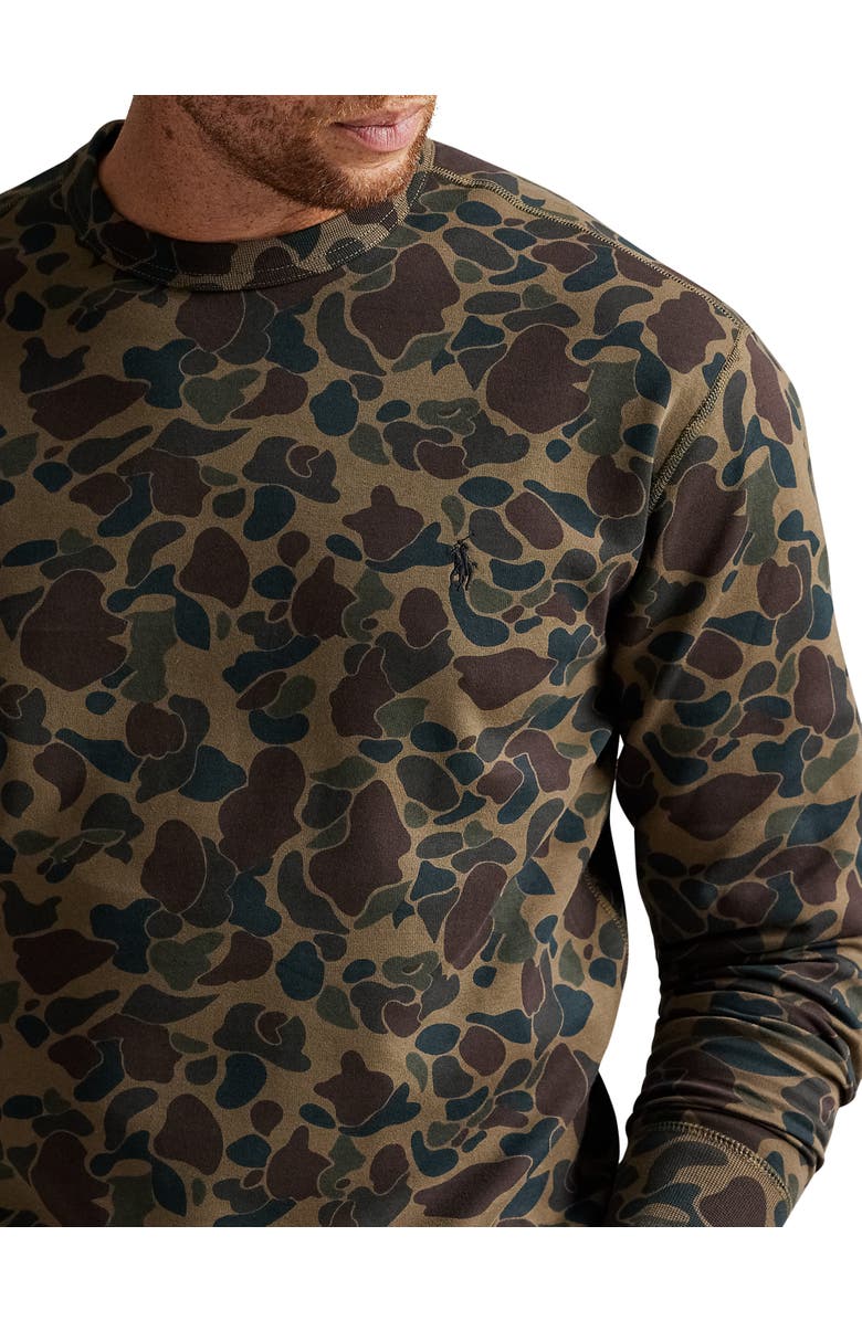 Polo Ralph Lauren Big & Tall Camo Double-Knit Sweatshirt, Alternate, color, Outdoorsman Camo