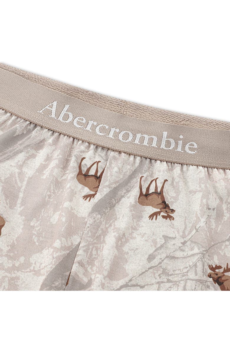 abercrombie kids Kids' Fitted Two-Piece Jogger Pajamas, Alternate, color, Simply Taupe