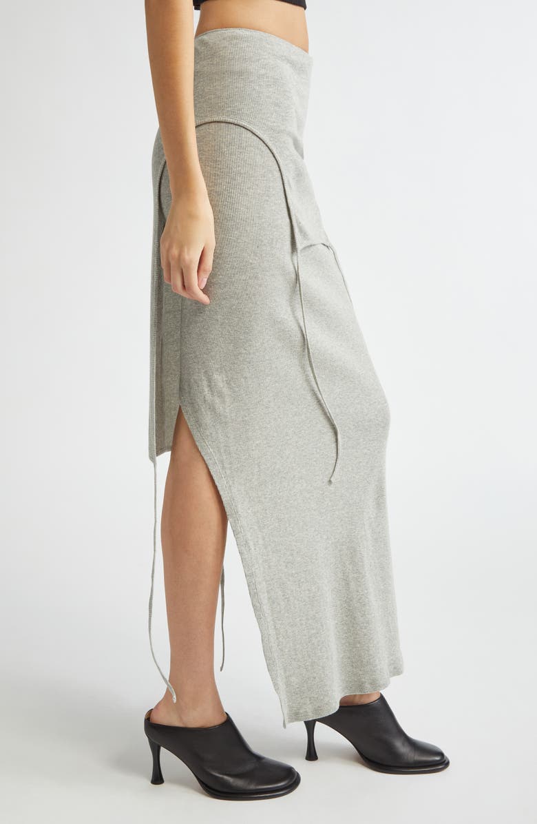 Eckhaus Latta Cotton Rib Flip Skirt, Alternate, color, 