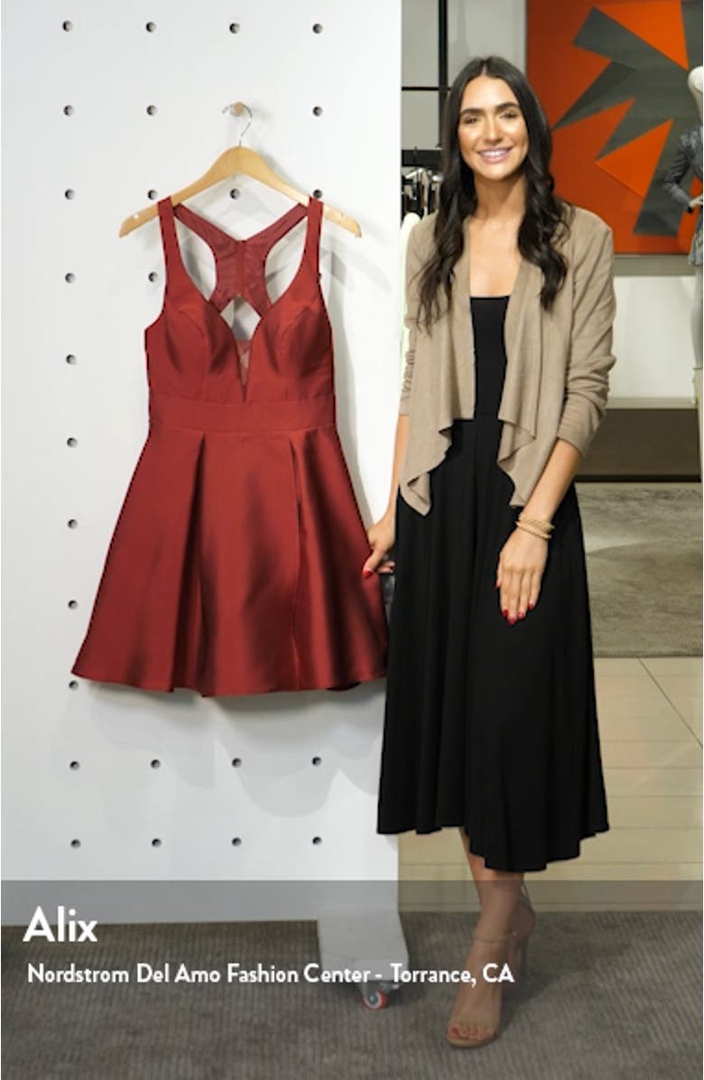 Mikado Fit & Flare Dress, sales video thumbnail