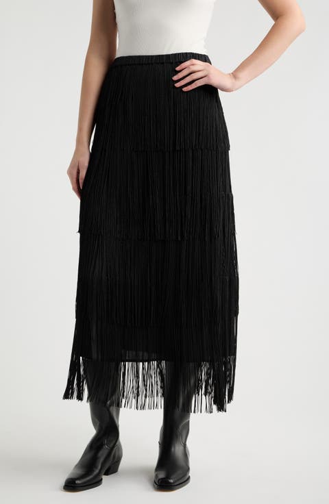 The Fringe Midi Skirt