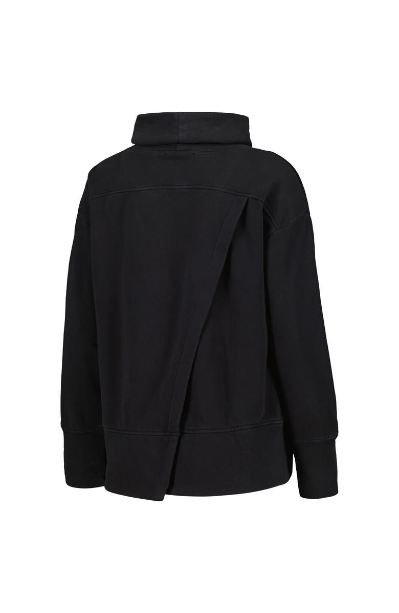 LEVELWEAR Women's Levelwear Black Milwaukee Bucks Sunset Pullover Sweatshirt, Alternate, color, Black