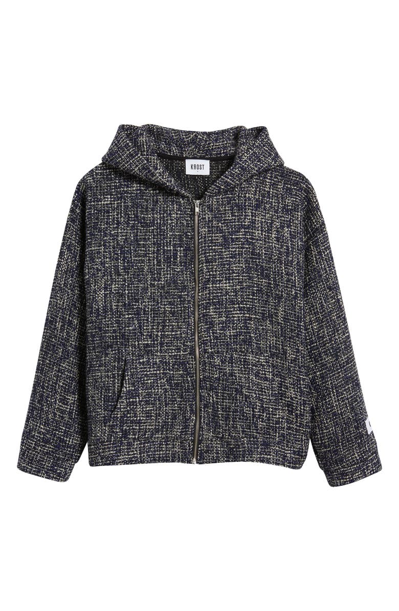 KROST Tweed Zip-Up Hoodie, Alternate, color, 
