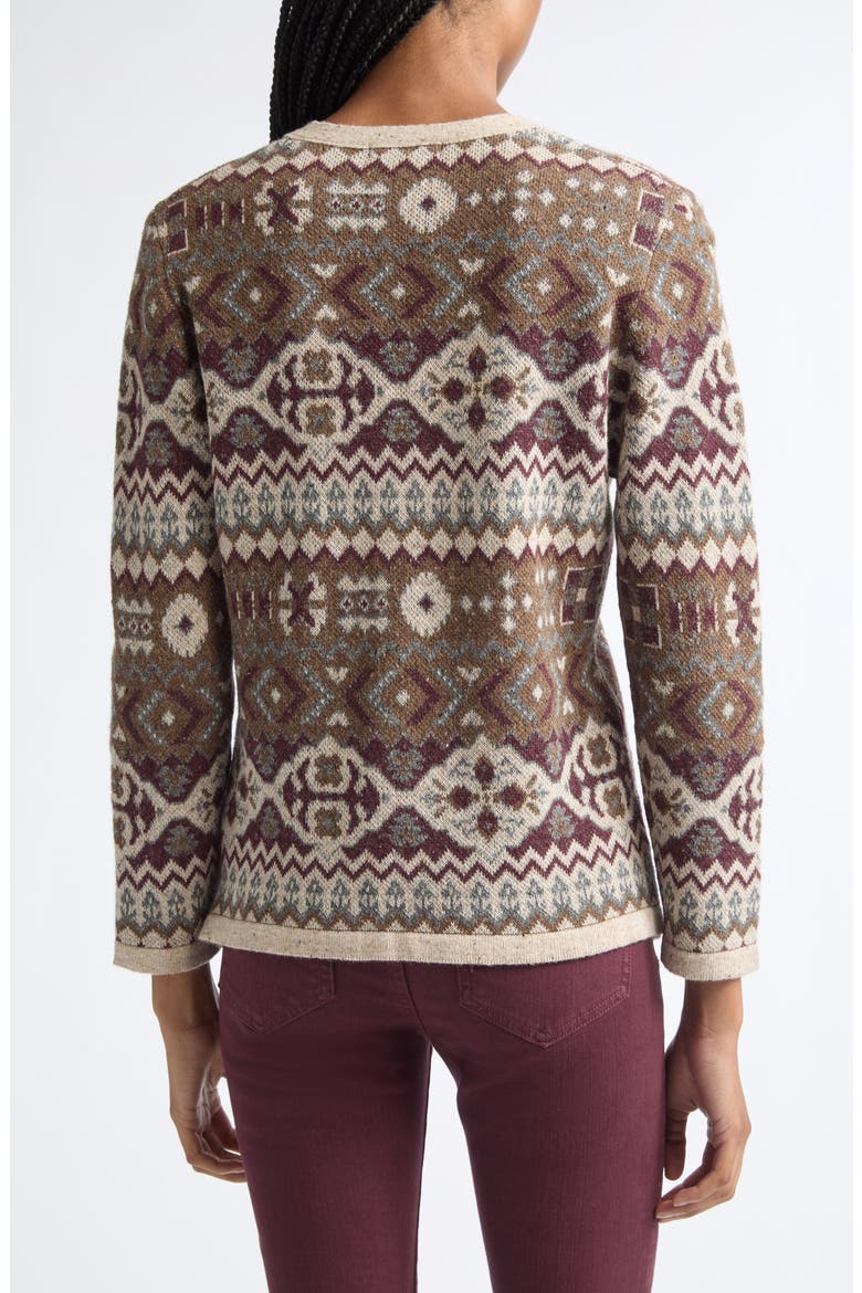 Chamberly Cardigan, Alternate, color, BURGUNDY MULTI