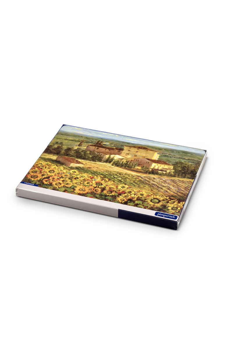 Tuscany Set of 4 Cork Back Placemats, Alternate, color, Multi