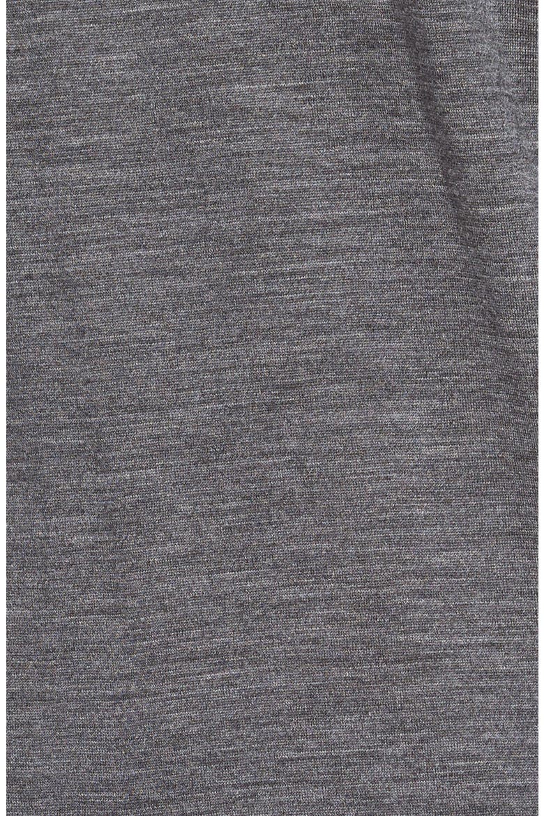 Drape Neck Layer Wool Jersey Top, Alternate, color, SMOKE