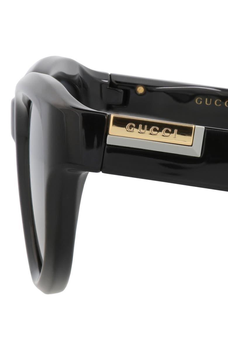 Gucci Novelty Sunglasses, Alternate, color, Black Black Grey
