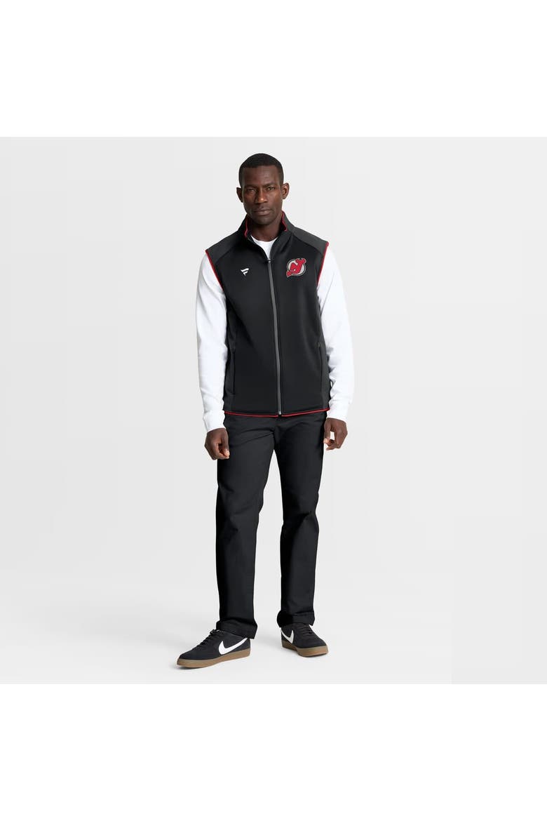 Men's Fanatics Black New Jersey Devils Authentic Pro Rink Full-Zip Vest, Alternate, color, Black