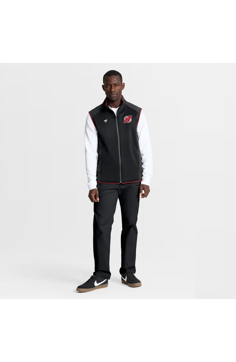 FANATICS Men's Fanatics Black New Jersey Devils Authentic Pro Rink Full-Zip Vest, Alternate, color, Black