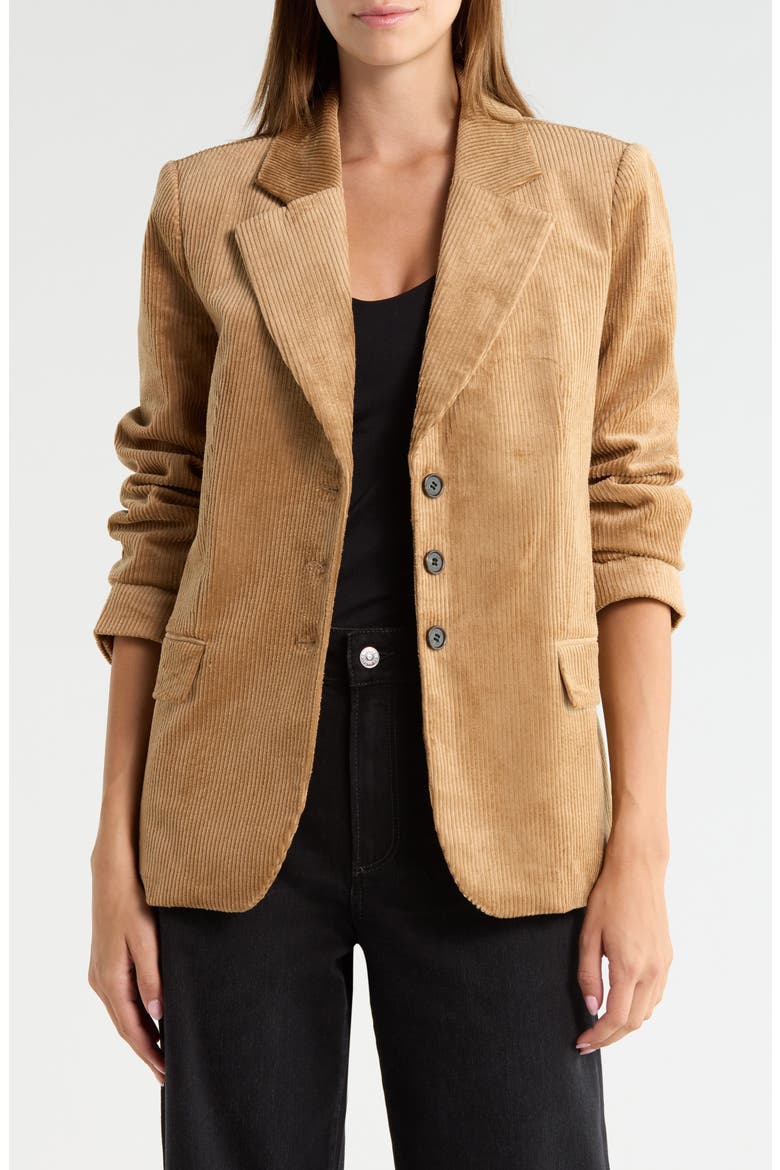 Maeva Cotton Blend Corduroy Jacket, Main, color, GOLDEN CARAMEL