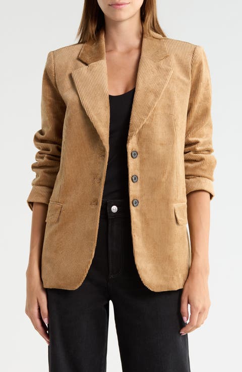 Maeva Cotton Blend Corduroy Jacket