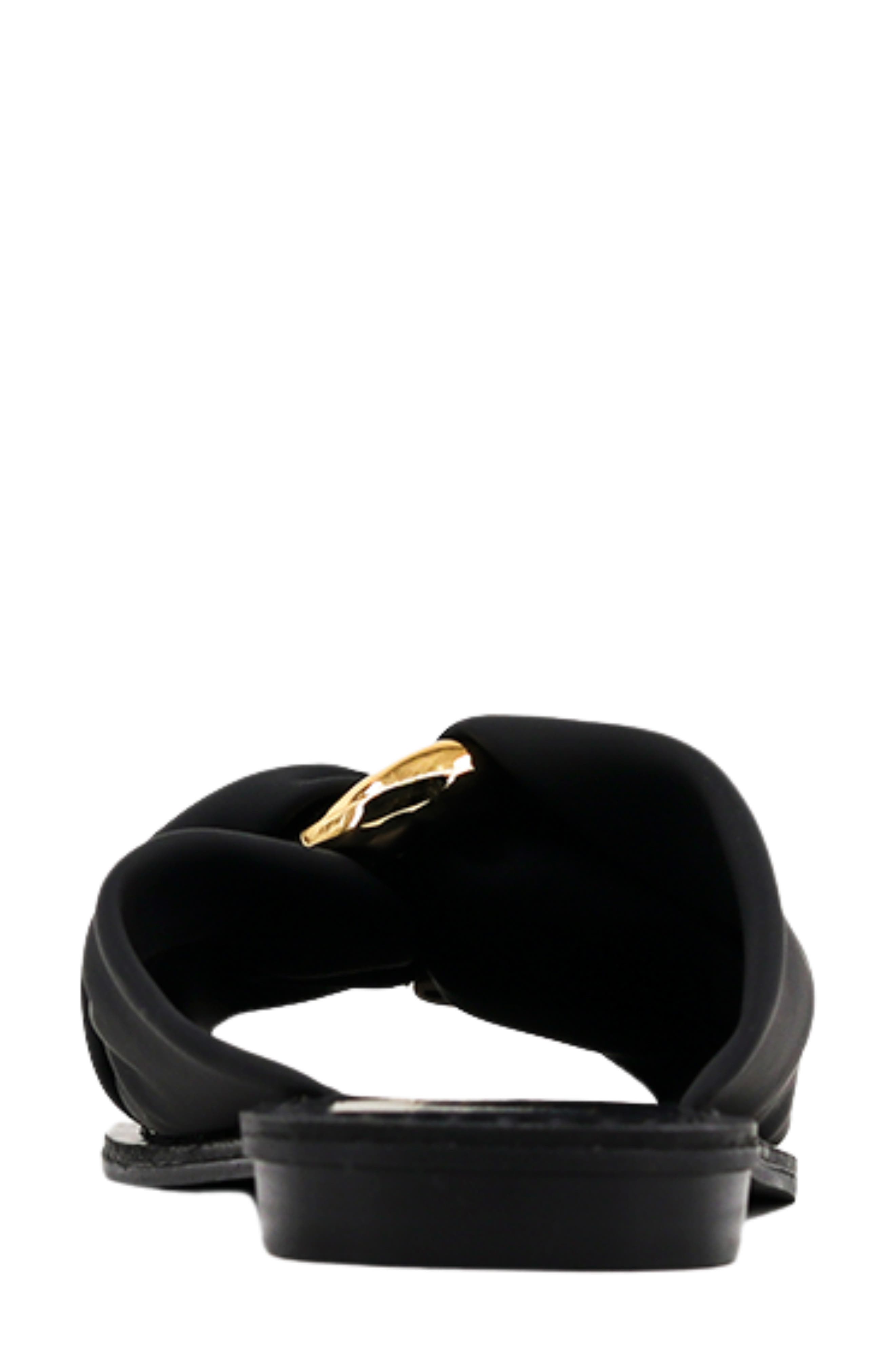 SHUSHOP Dawn Slide Sandal, Alternate, color, Black