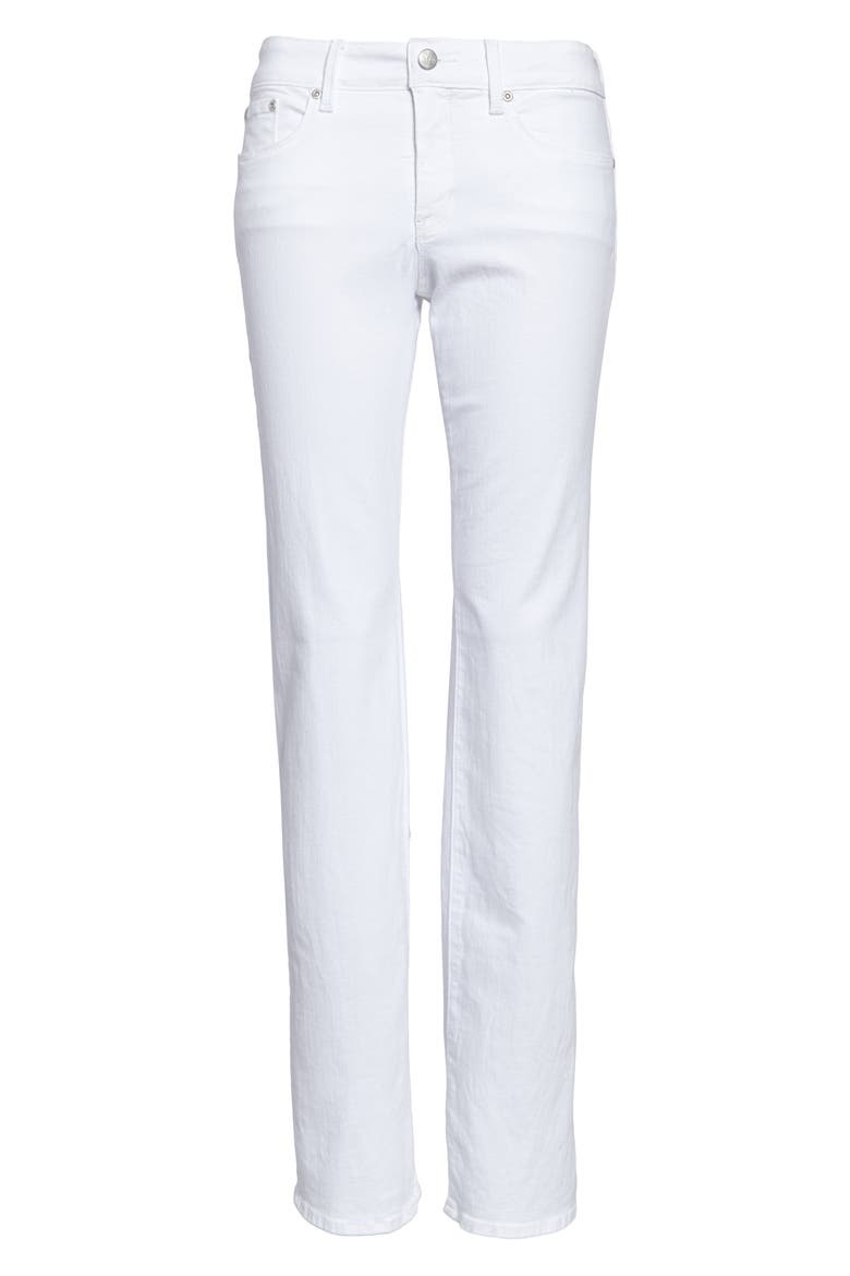 Marilyn Stretch Straight Jeans, Alternate, color, OPTIC WHITE