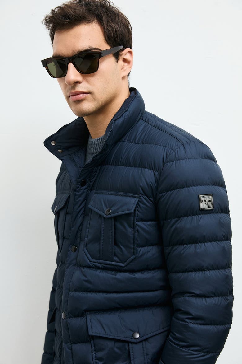Men's Goose Down Jacket, Alternate, color, Navy