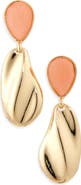 NORDSTROM RACK Semiprecious Stone Molten Teardrop Earrings