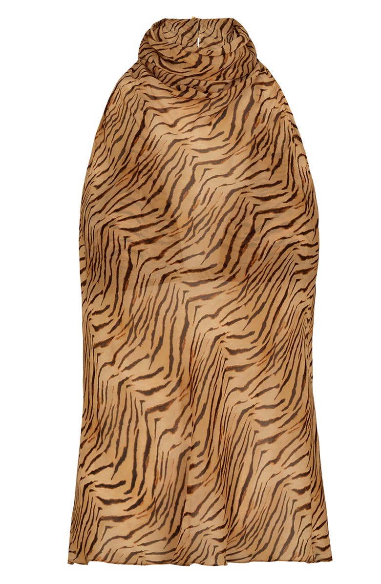 ViX Paula Hermanny Ro Semisheer Halter Cover-Up Top, Main, color, Multi