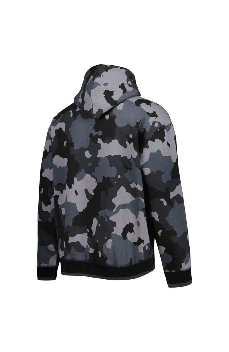 THE WILD COLLECTIVE Men's The Wild Collective Black Denver Broncos Camo Pullover Hoodie, Alternate, color, Black
