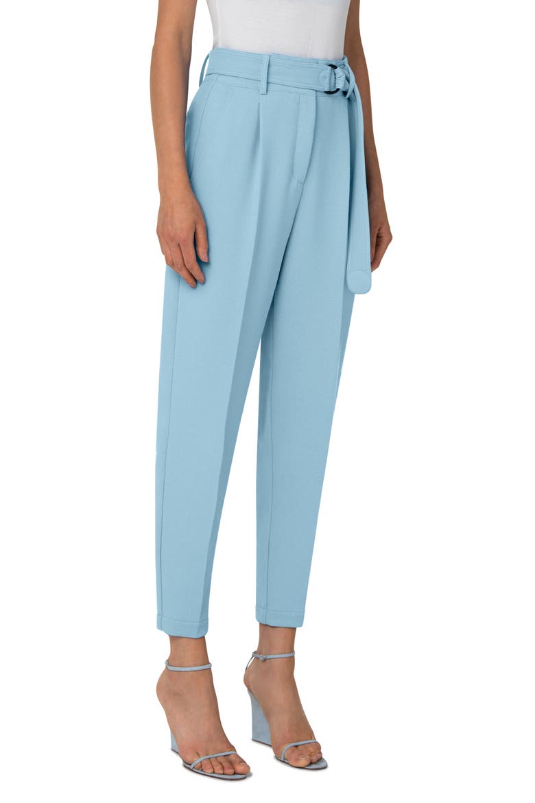 Fred Crop Crêpe Pants, Alternate, color, BLEACHED DENIM